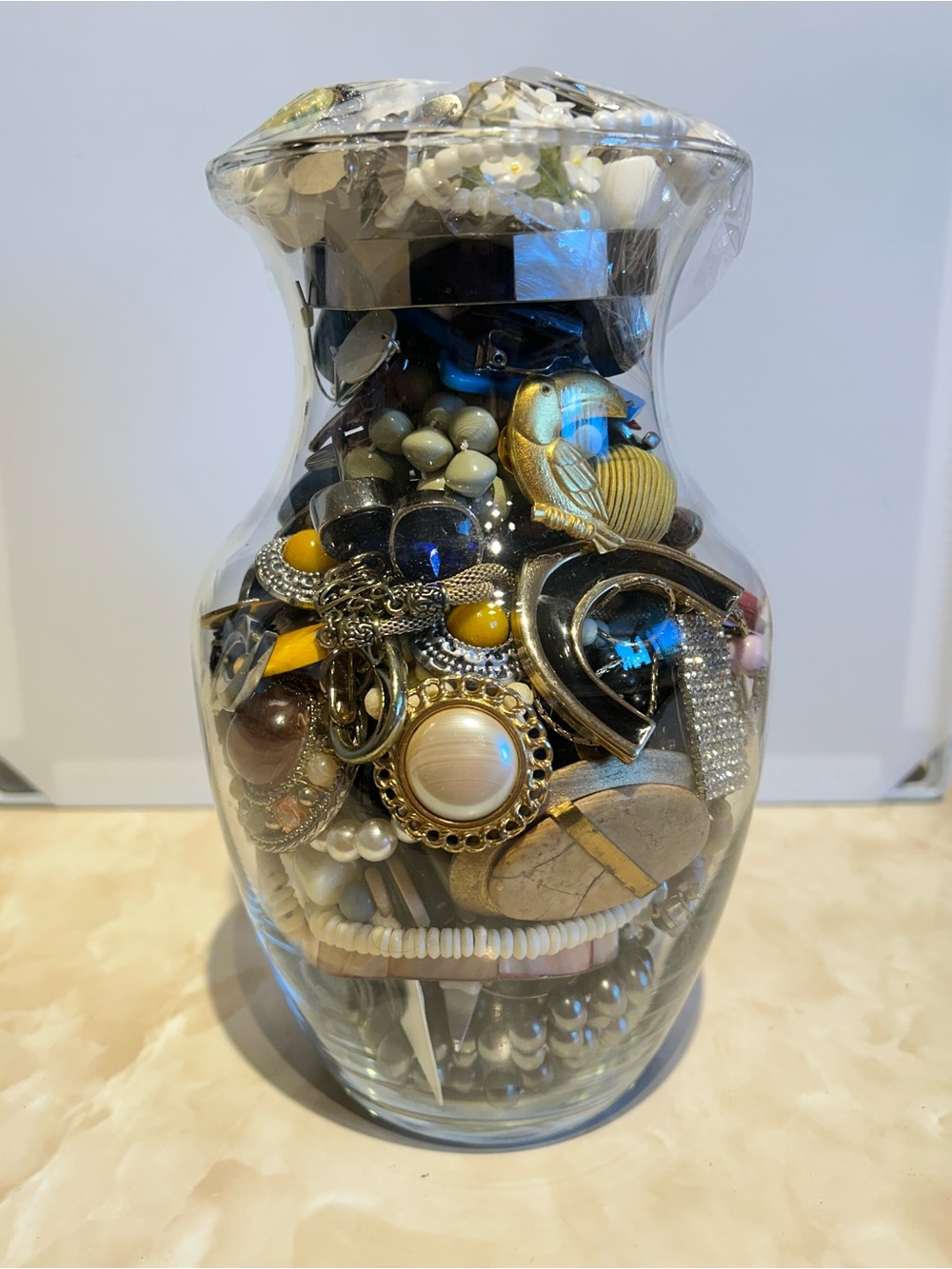 Mystery Jewelry Jar Vintage Costume & More